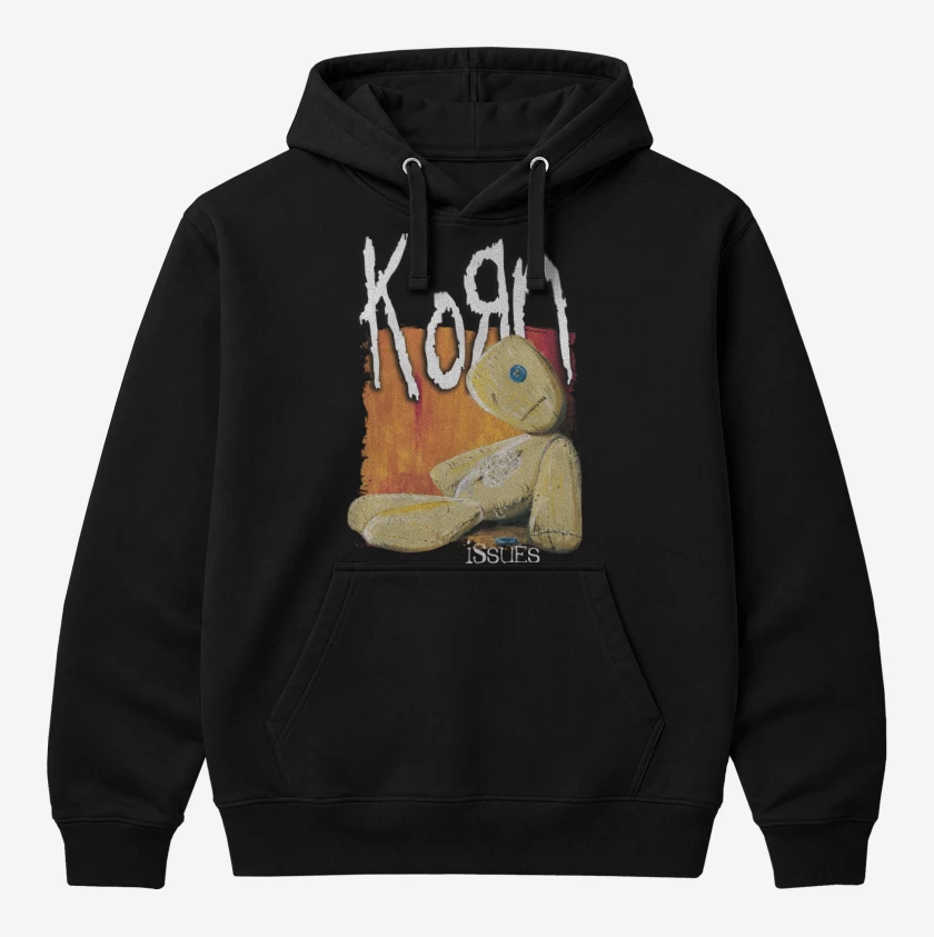Polerón Canguro Negro de Korn Issues