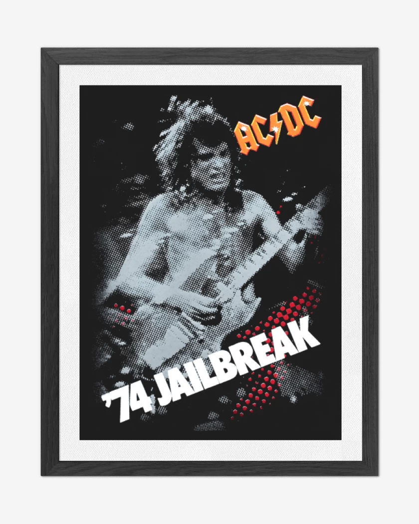 Cuadro decorativo Negro de AC DC Jailbreak