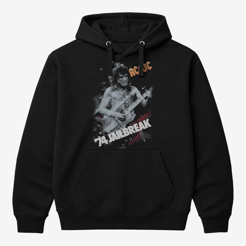 Polerón Canguro Negro de AC DC Jailbreak