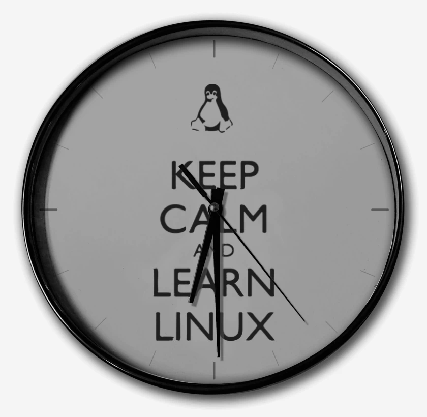 Reloj Gris Melange de Keep calm linux