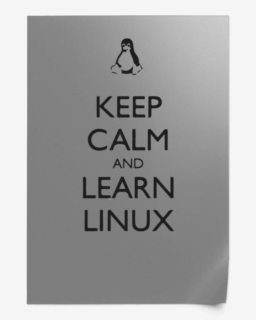 Print Gris Melange de Keep calm linux