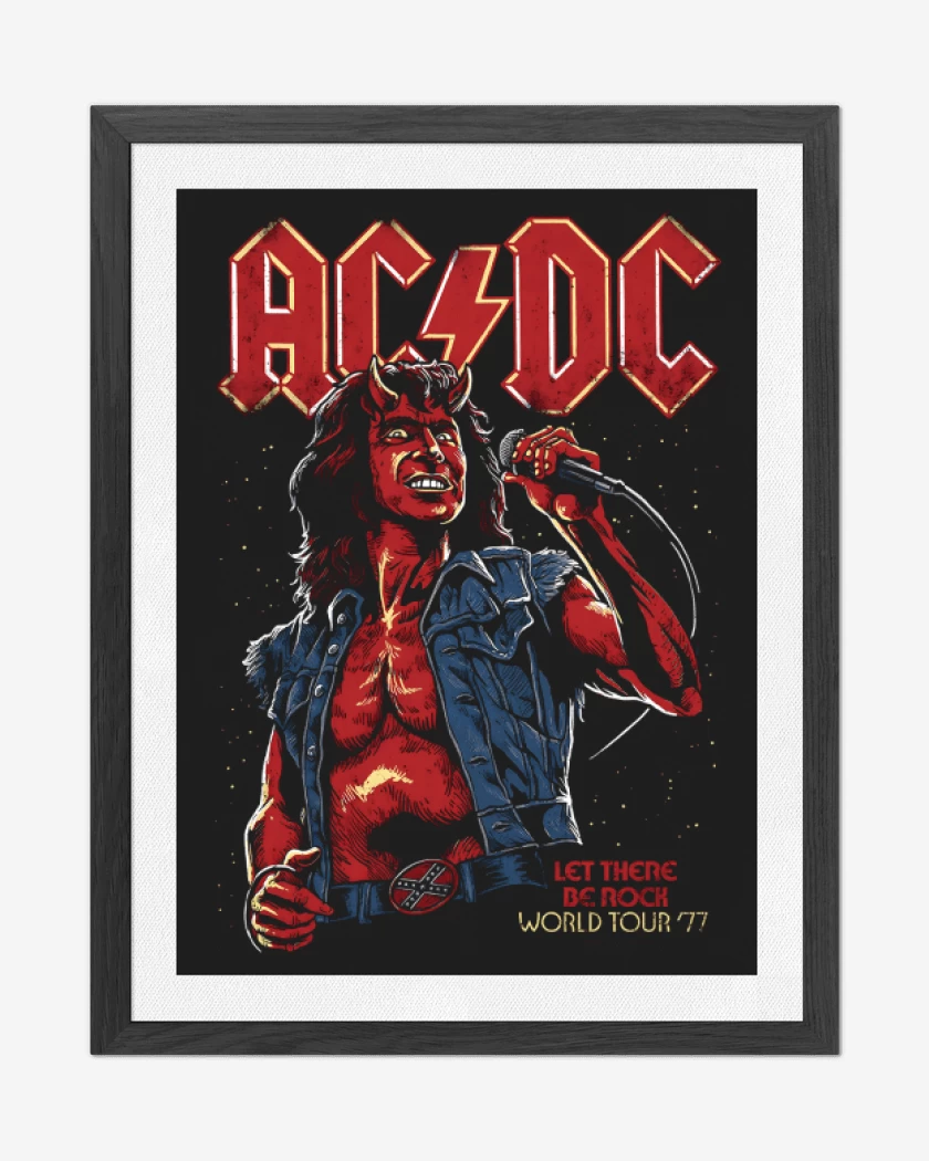 Cuadro decorativo AC DC Bon Scott Diablo