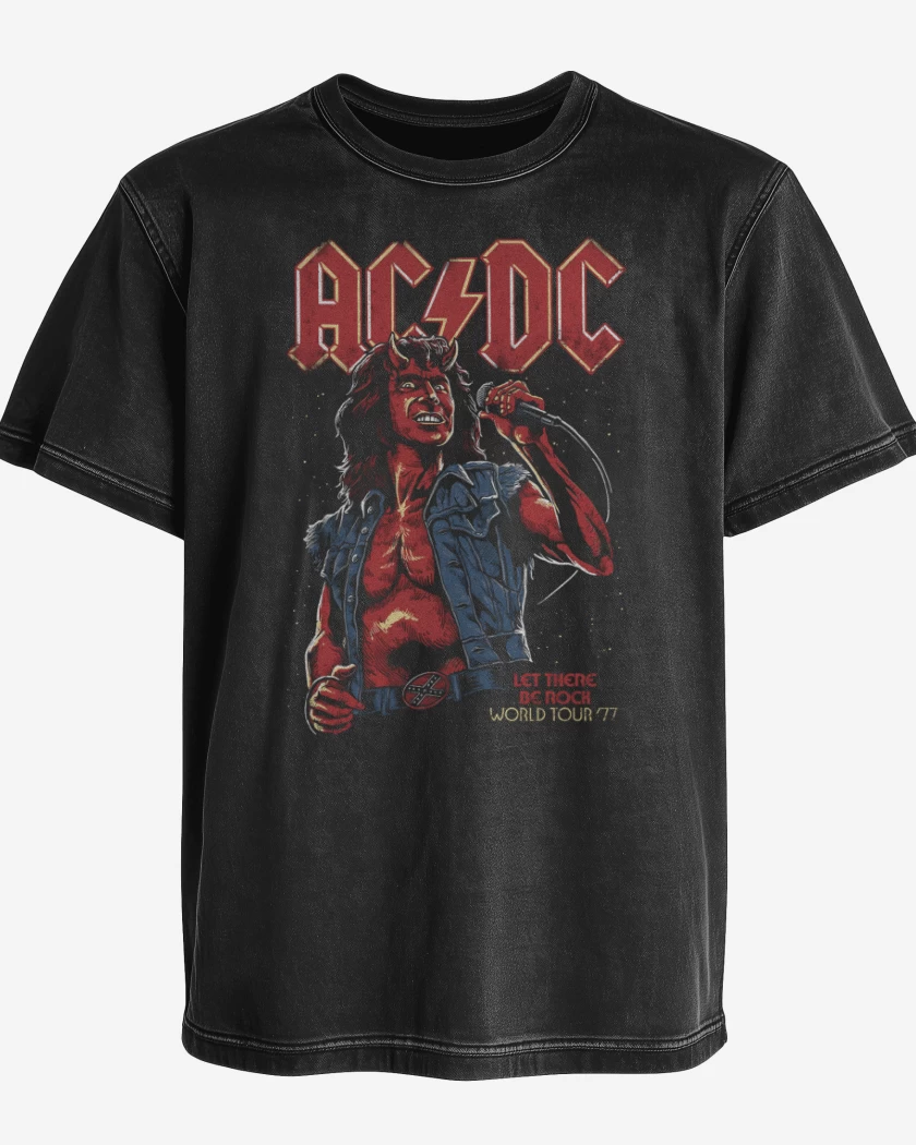 Polera desgastada AC DC Bon Scott Diablo