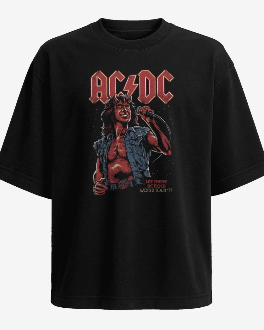 Polera Oversize AC DC Bon Scott Diablo
