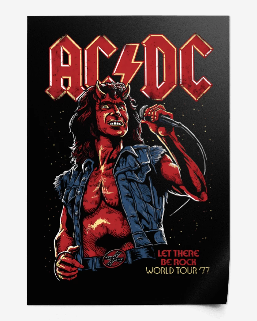 Print AC DC Bon Scott Diablo