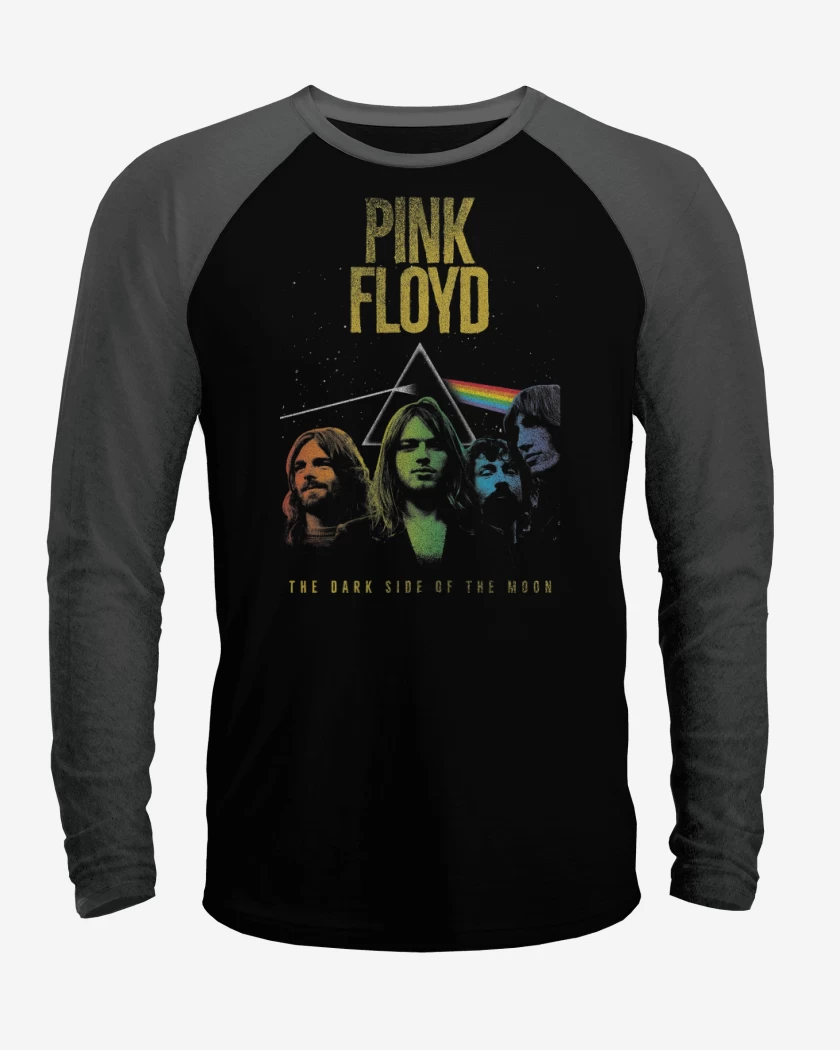 Polera Raglan Dark Side of Pink Floyd