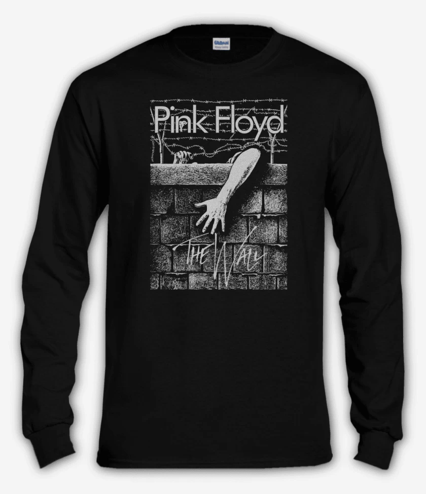 Polera manga larga Negro de Pink Floyd El Muro