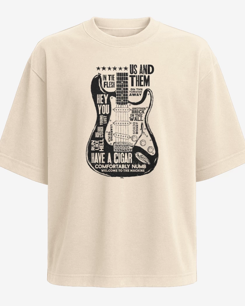 Polera Oversize Gilmour Guitar