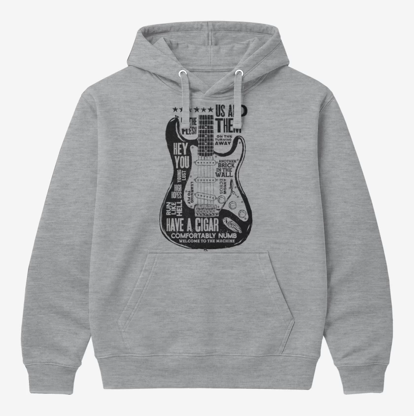 Polerón Canguro Gris Melange de Gilmour Guitar