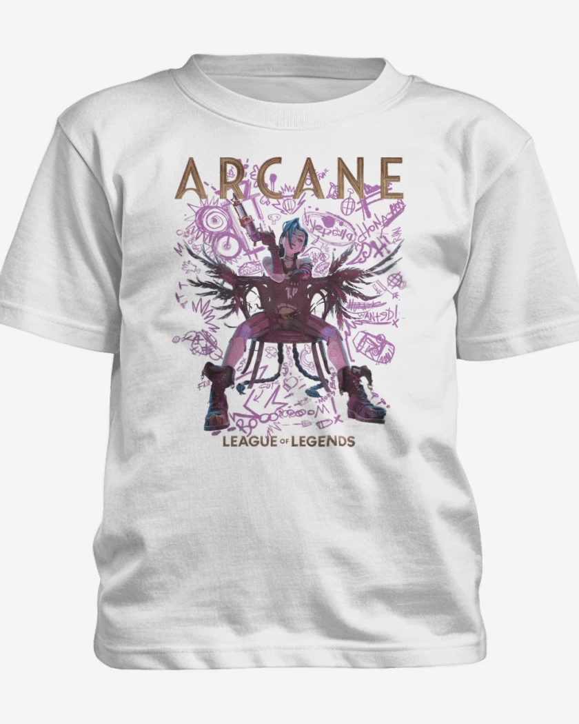 Polera de niño Blanco de Arcane Jynx