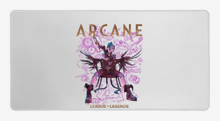 Mouse pad Gamer Blanco de Arcane Jynx