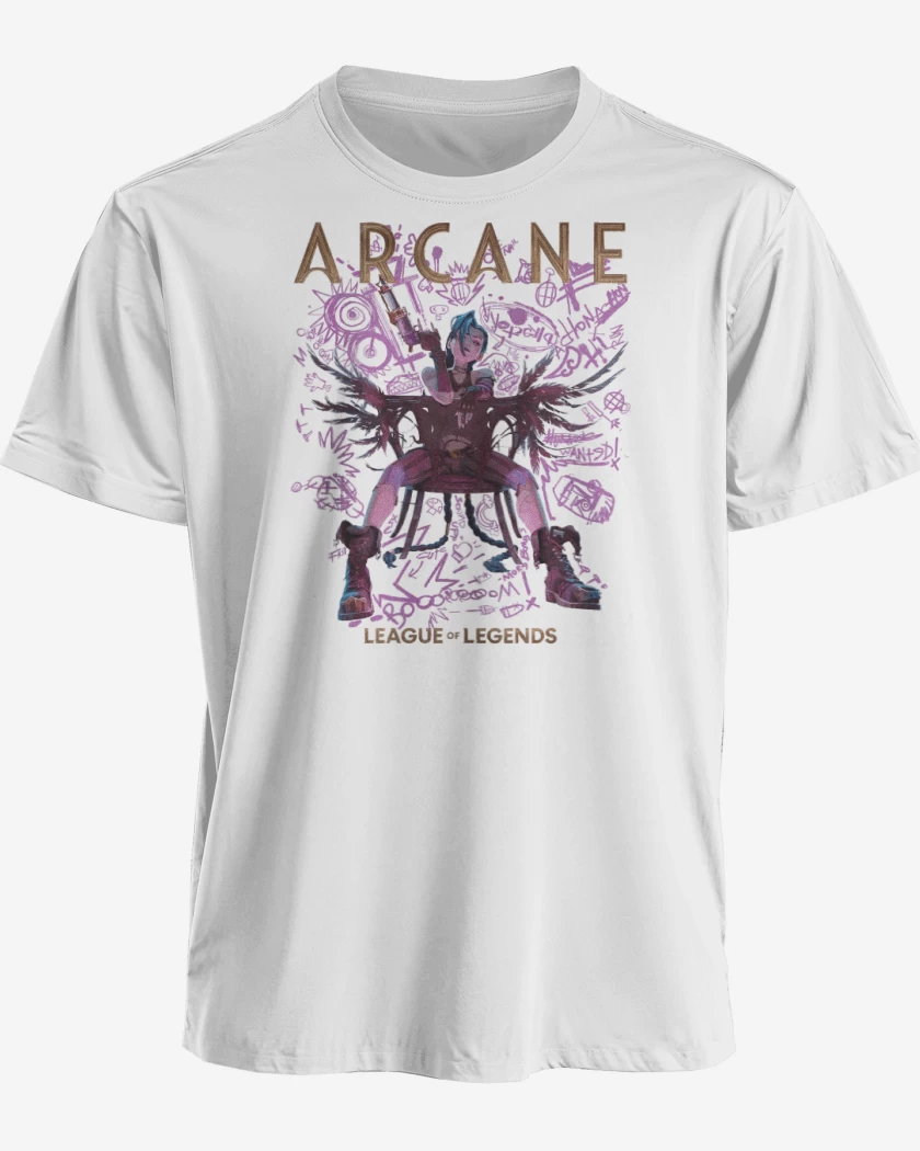 Polera premium Blanco de Arcane Jynx