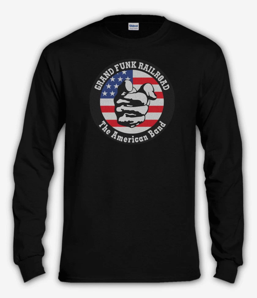 Polera manga larga Negro de GF The American Band
