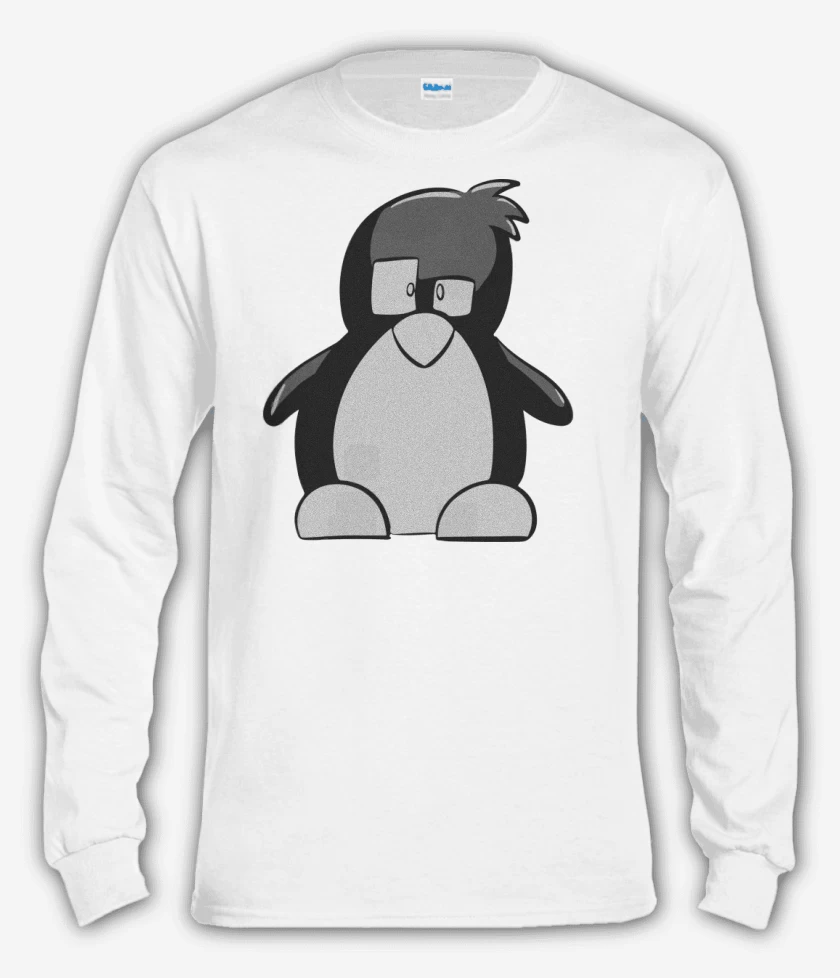 Polera manga larga Linux