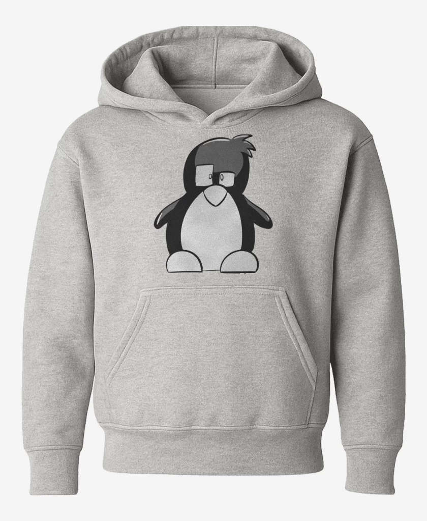 Poleron de niño Gris Melange de Linux