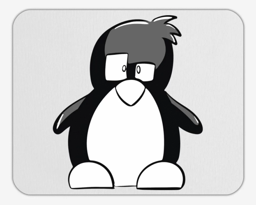 Mousepad Blanco de Linux