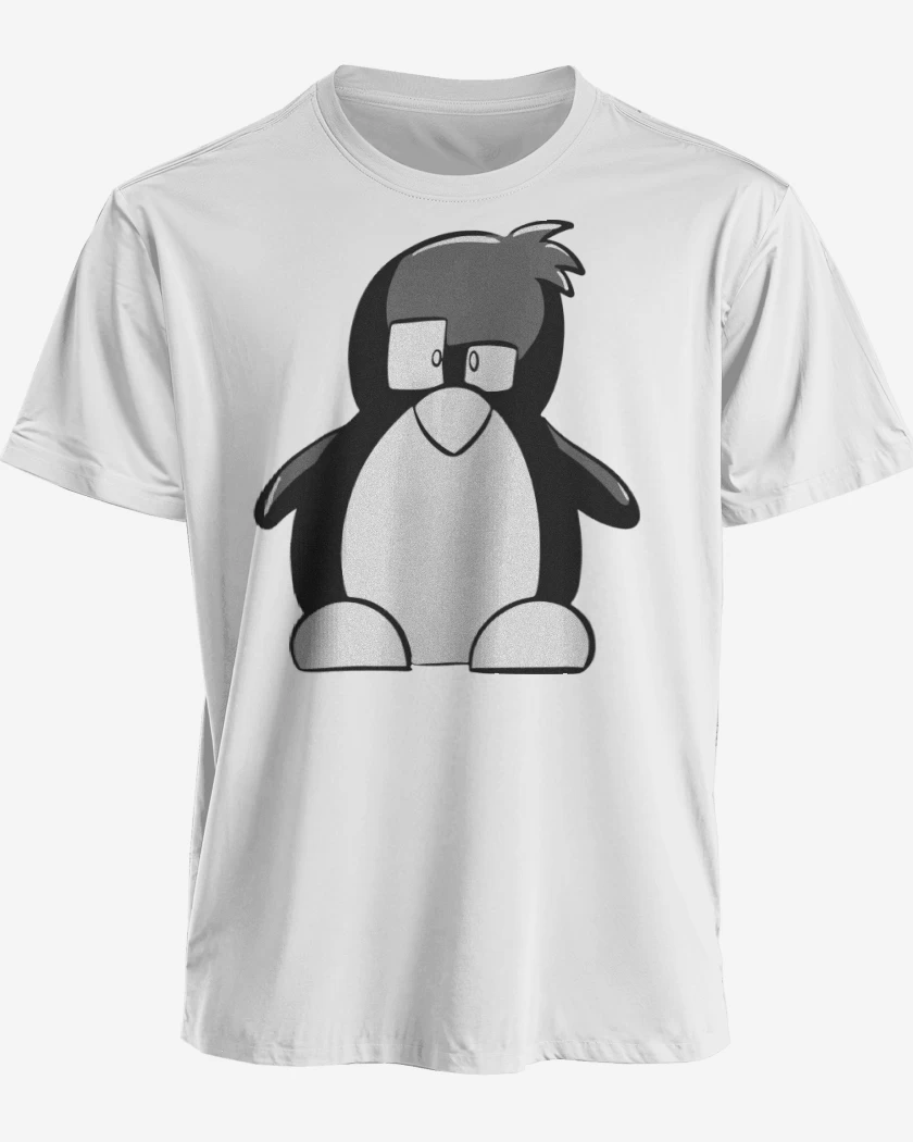 Polera premium Blanco de Linux