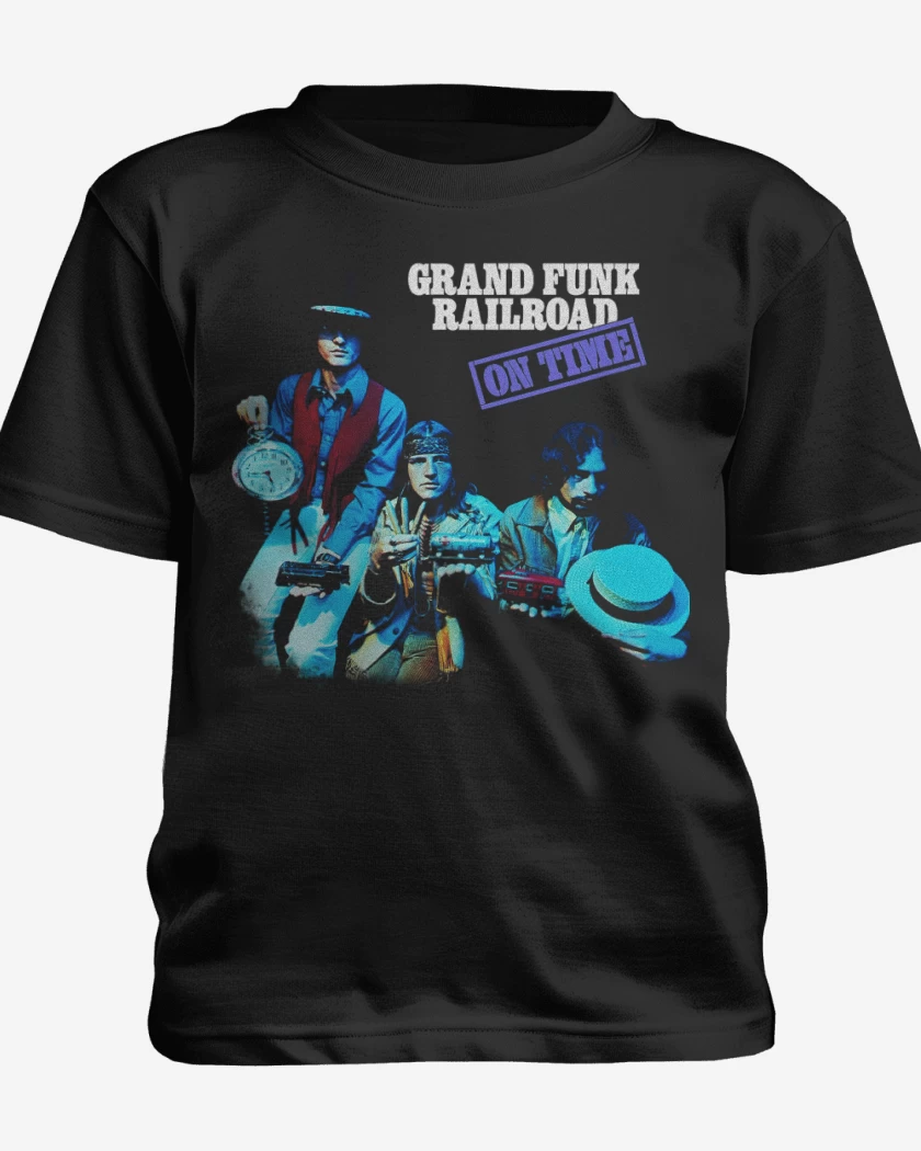 Polera de niño Negro de Grand Funk On Time