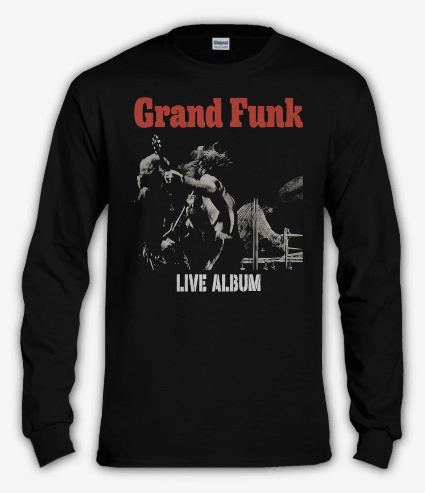 Polera manga larga Negro de Grand Funk Live Album
