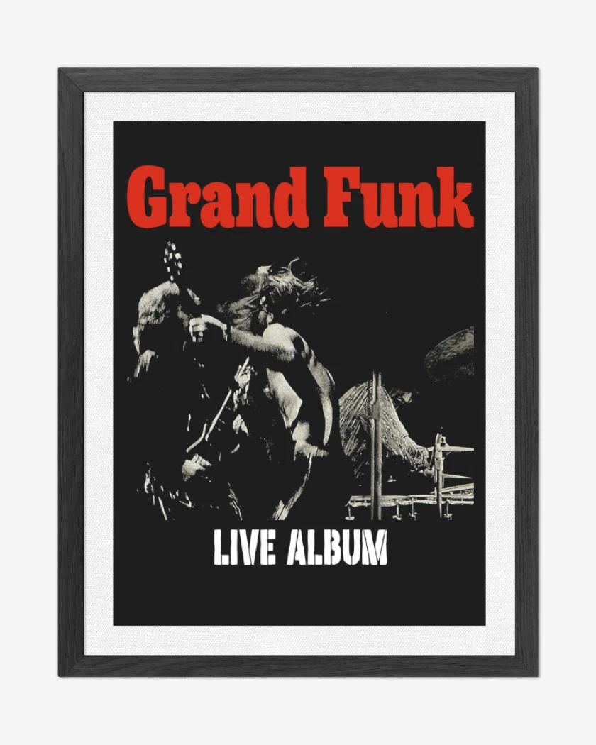 Cuadro decorativo Negro de Grand Funk Live Album