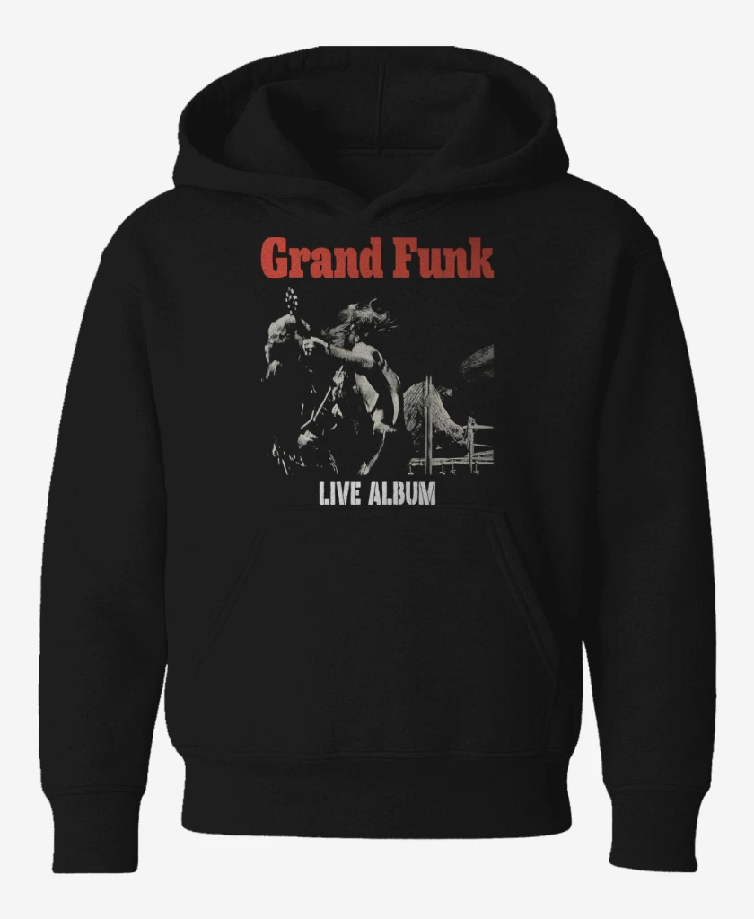 Poleron de niño Negro de Grand Funk Live Album