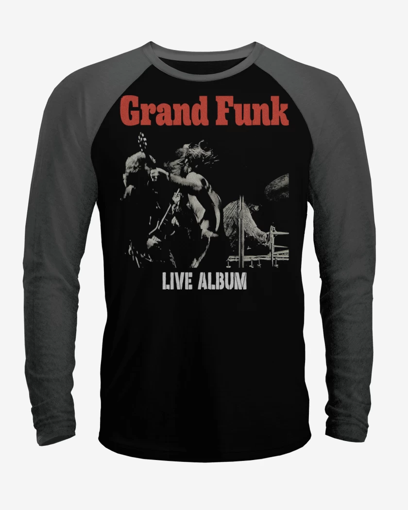 Polera Raglan Grand Funk Live Album