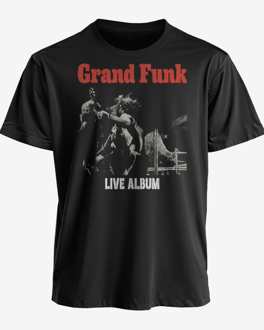 Polera premium Negro de Grand Funk Live Album