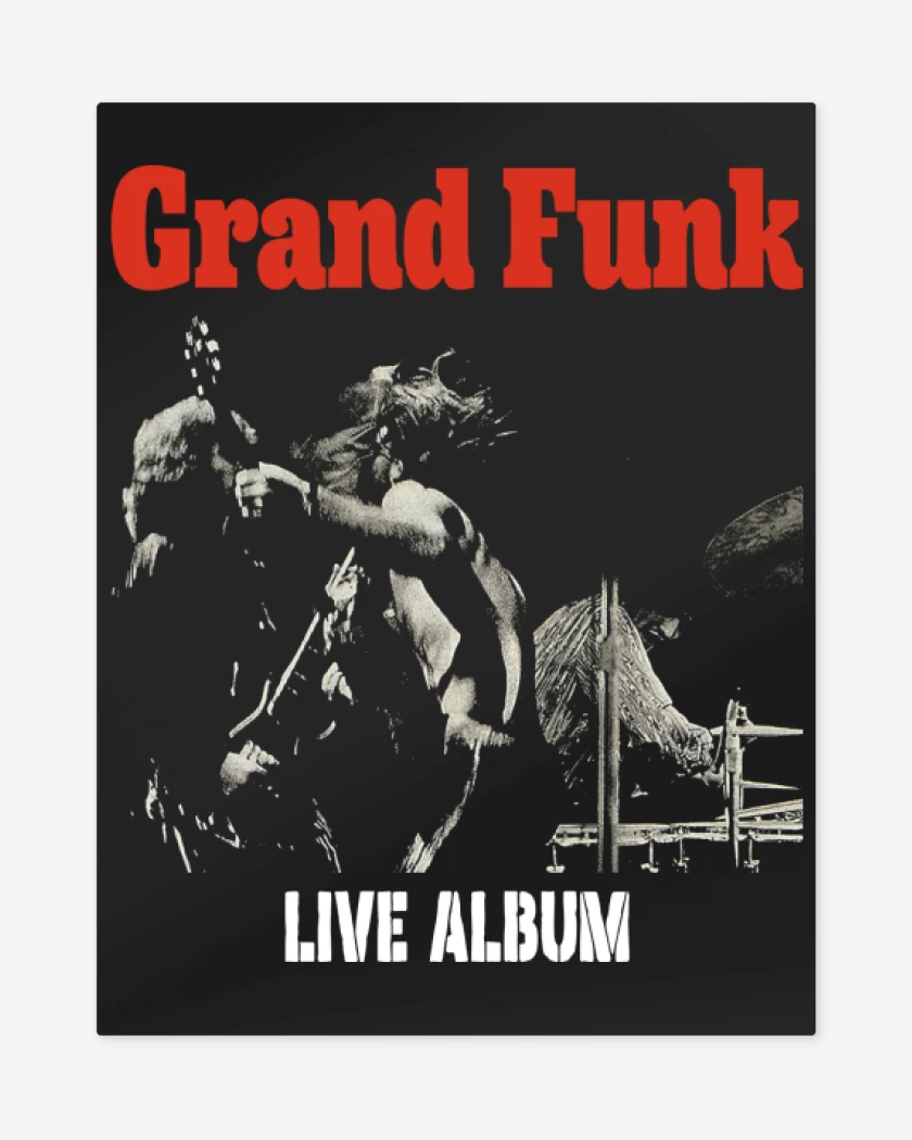 Print metalico Grand Funk Live Album