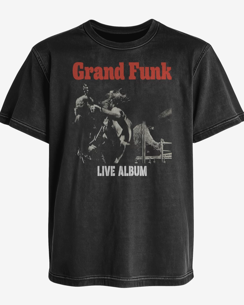 Polera desgastada Grand Funk Live Album