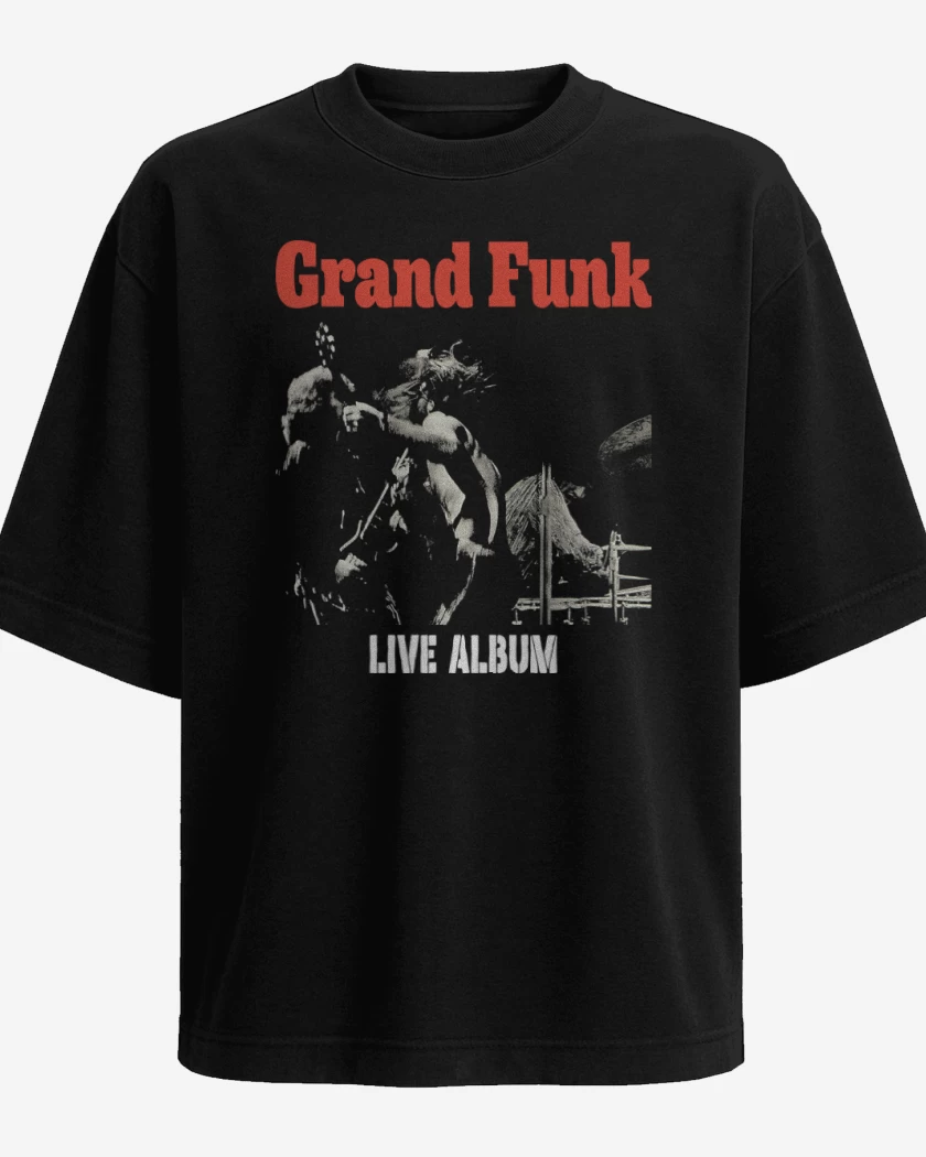 Polera Oversize Grand Funk Live Album