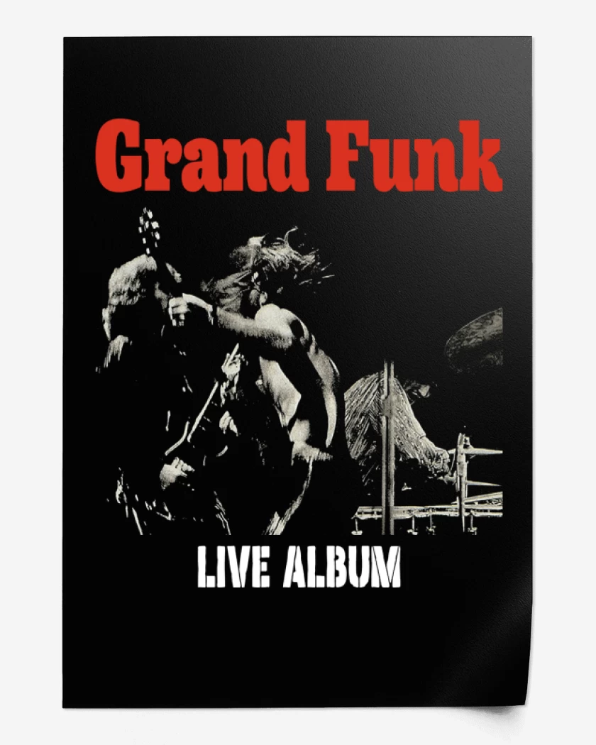 Print Grand Funk Live Album