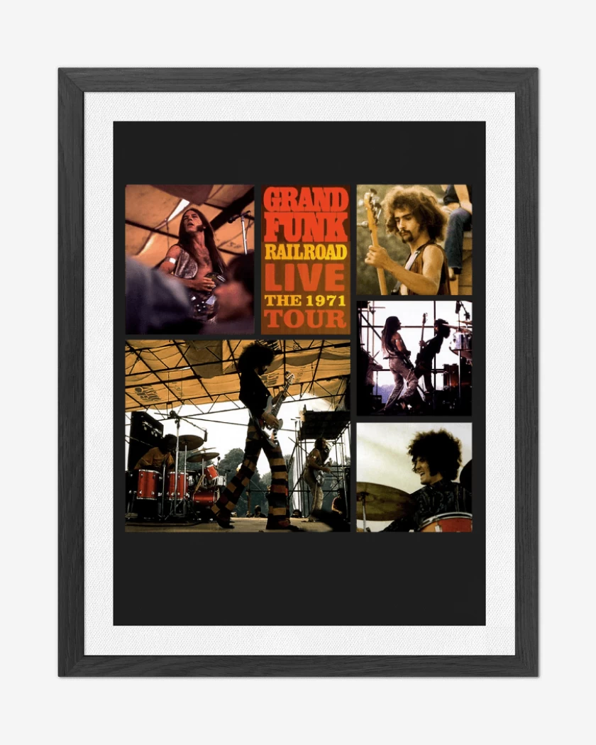 Cuadro decorativo Negro de Grand Funk The 1971 Tour