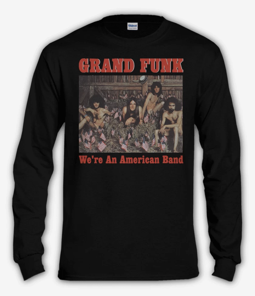 Polera manga larga Negro de Grand Funk American Band
