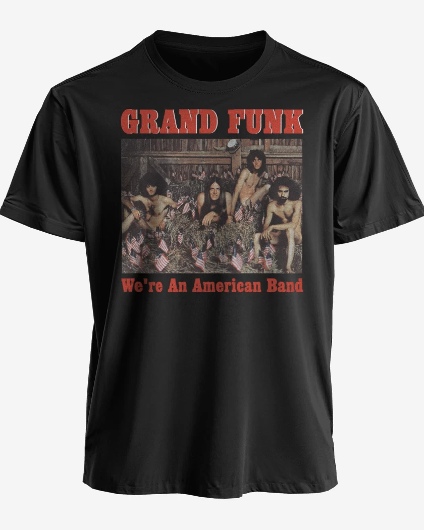 Polera premium Negro de Grand Funk American Band