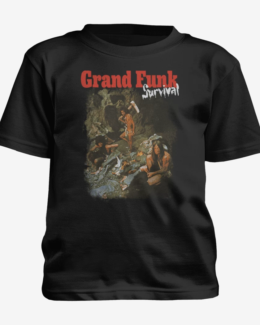 Polera de niño Negro de Grand Funk Survival