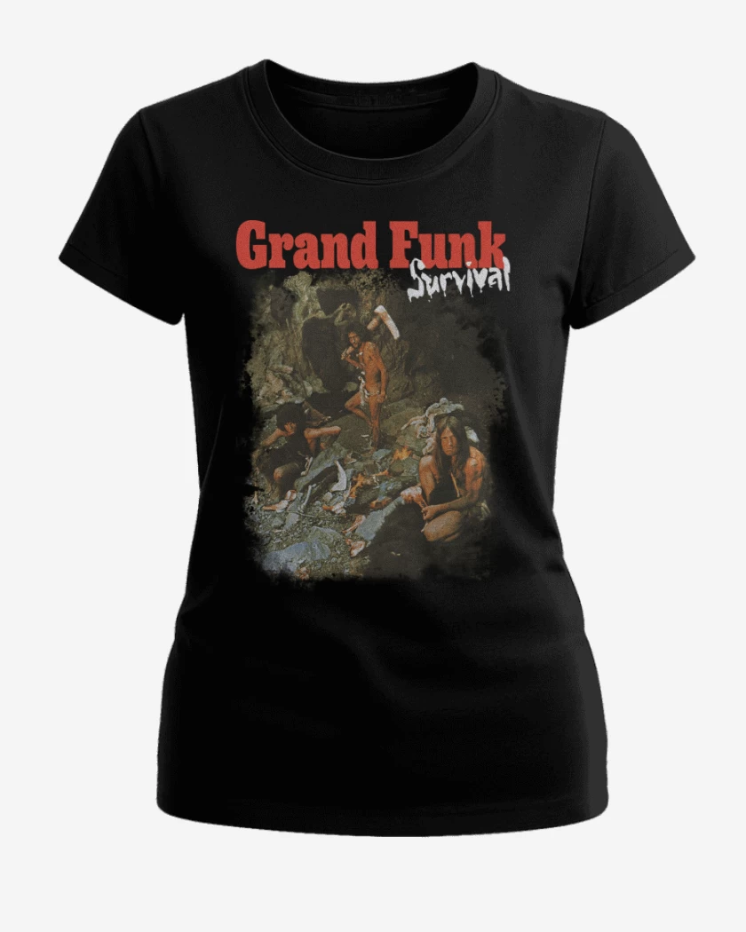 Polera de Mujer Negro de Grand Funk Survival