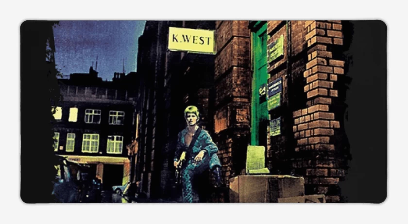 Mouse pad Gamer Negro de Ziggy Stardust