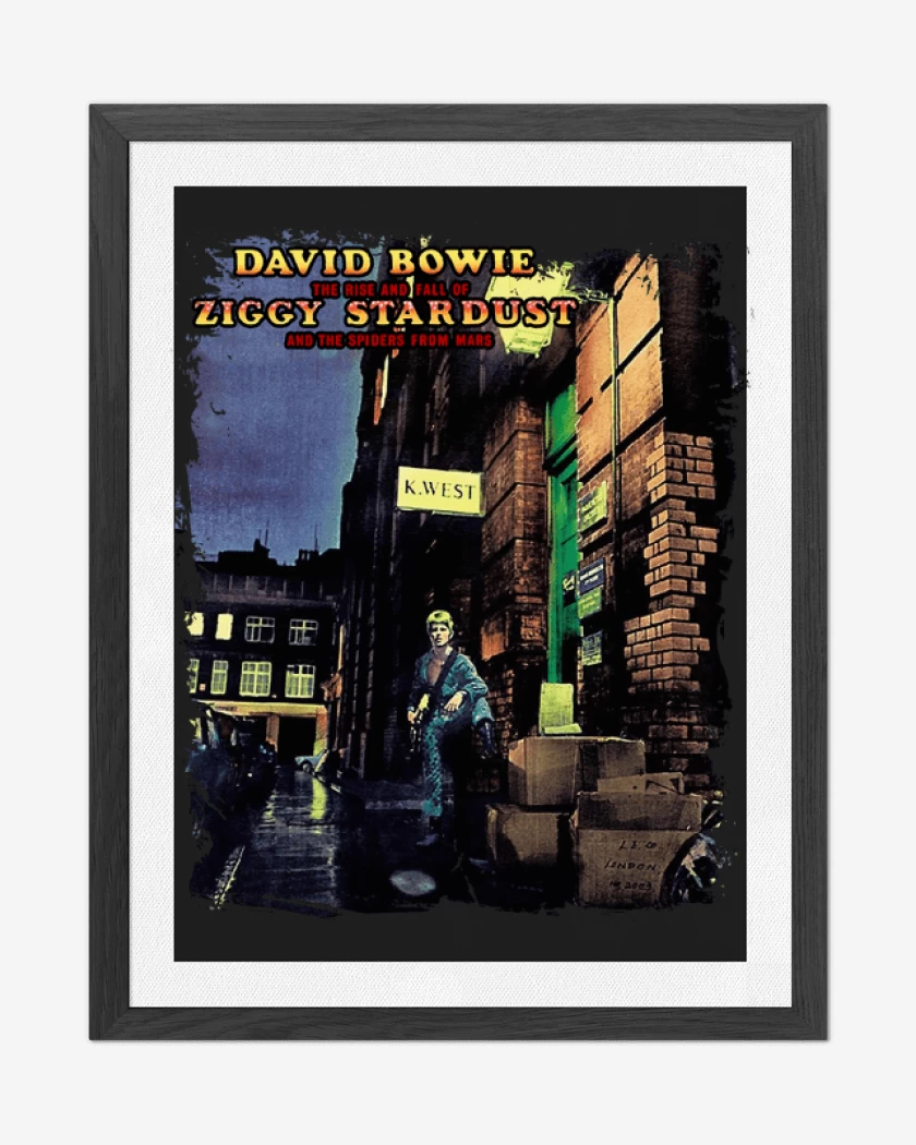 Cuadro decorativo Negro de Ziggy Stardust