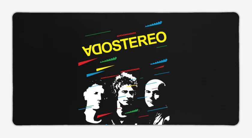Mouse pad Gamer Negro de Soda Stereo