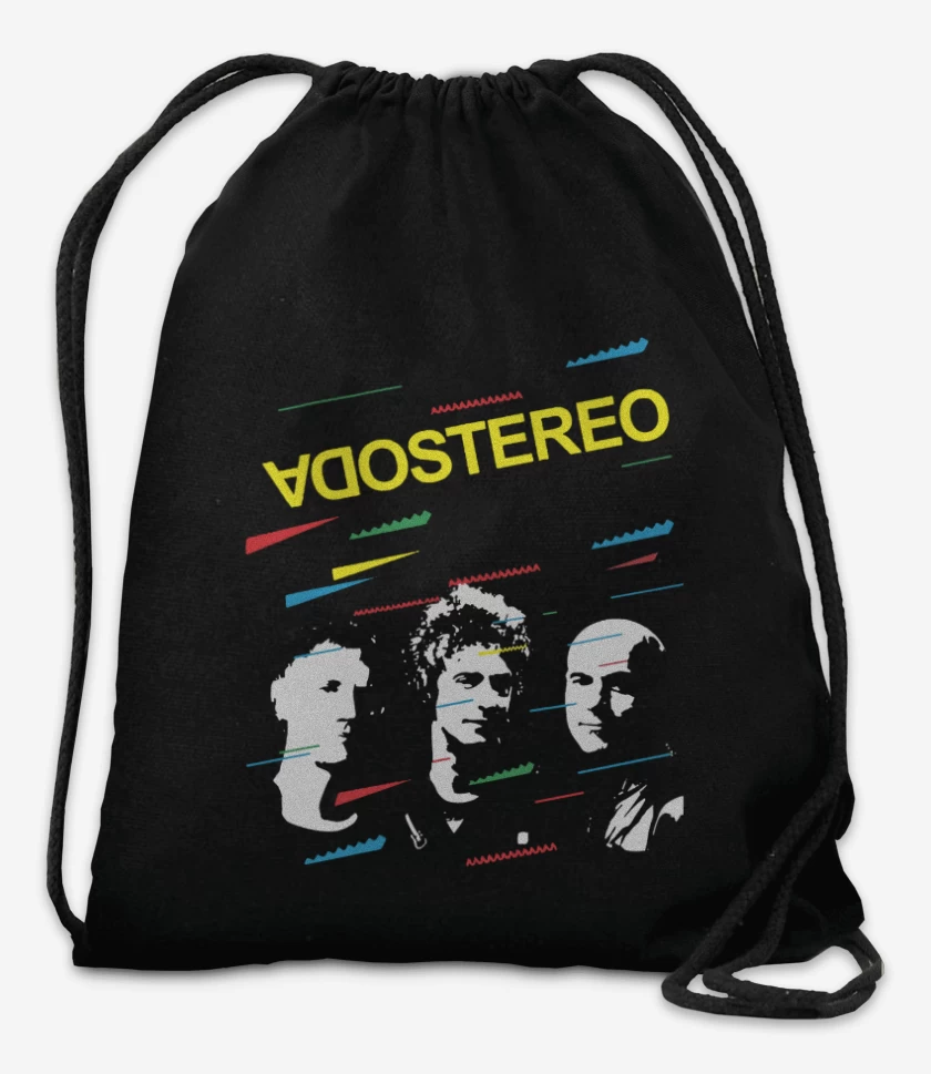 Mochila Negro de Soda Stereo