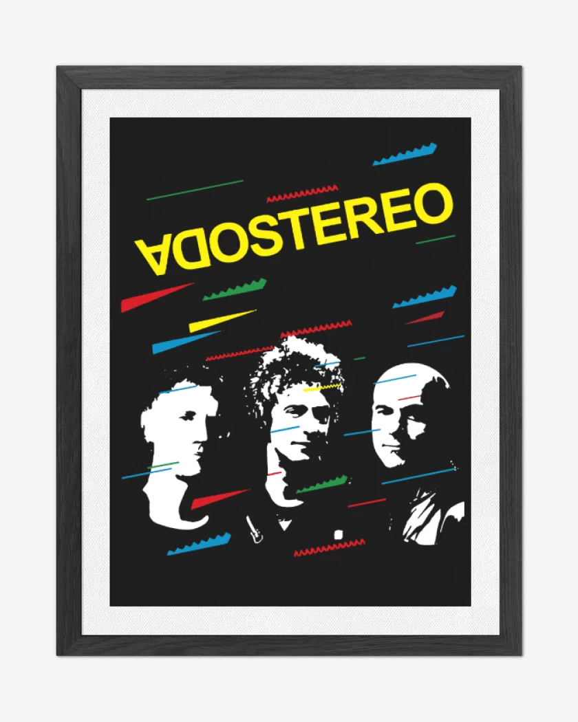 Cuadro decorativo Negro de Soda Stereo