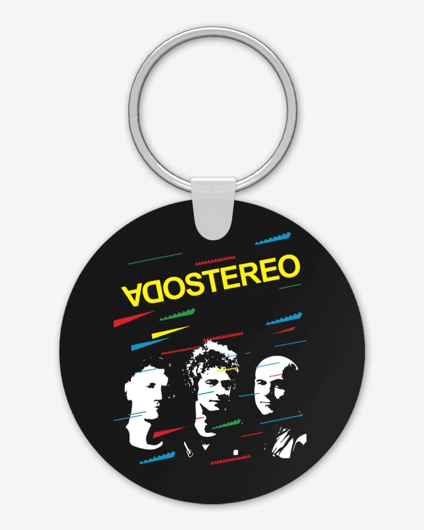 Llavero Negro de Soda Stereo