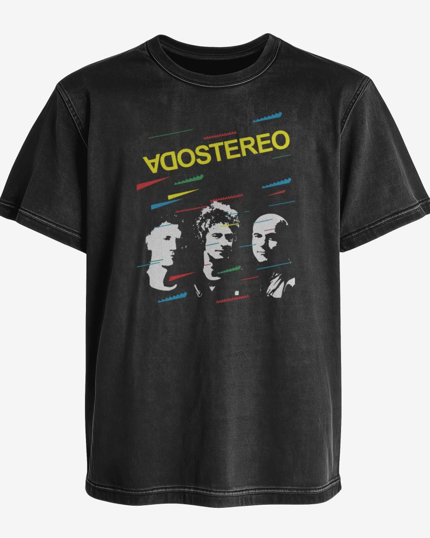 Polera desgastada Soda Stereo