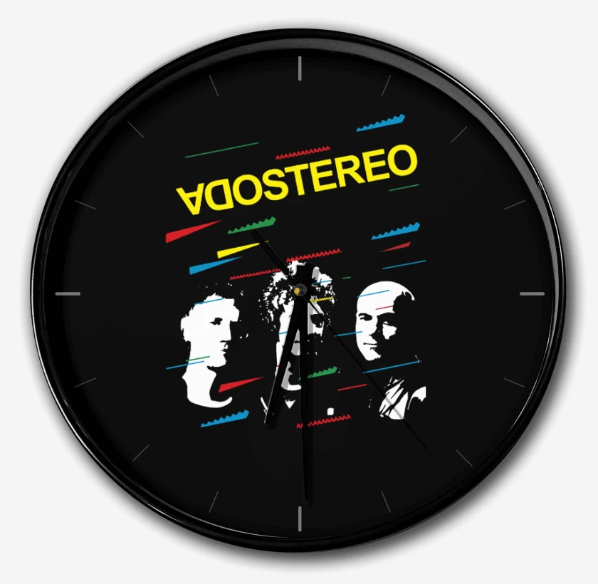 Reloj Negro de Soda Stereo