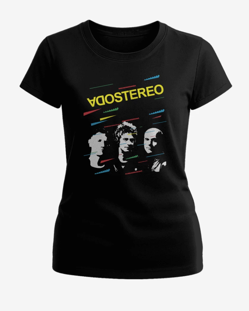 Polera de Mujer Negro de Soda Stereo