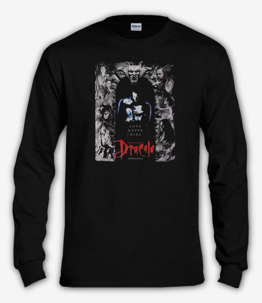 Polera manga larga Negro de Bram Stroker Dracula