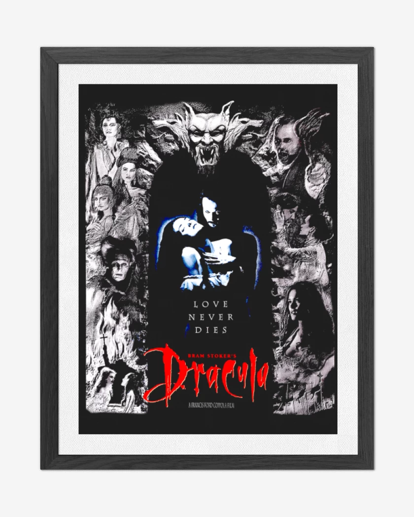 Cuadro decorativo Negro de Bram Stroker Dracula