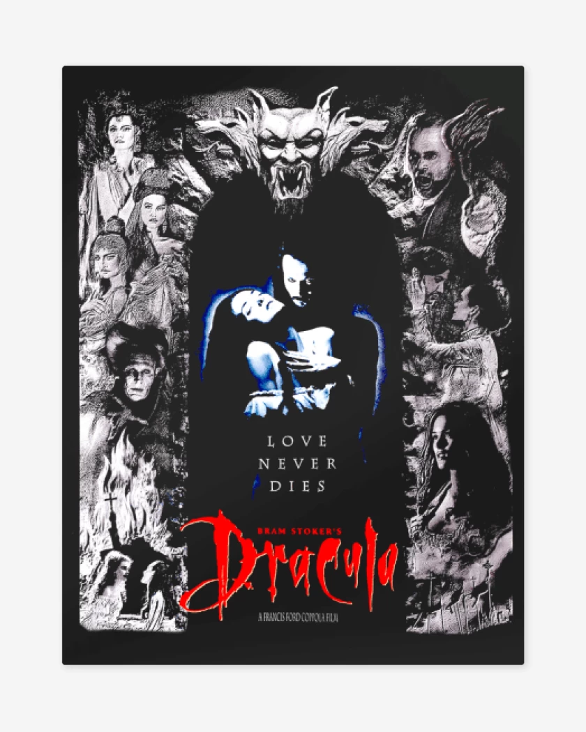 Print metalico Negro de Bram Stroker Dracula