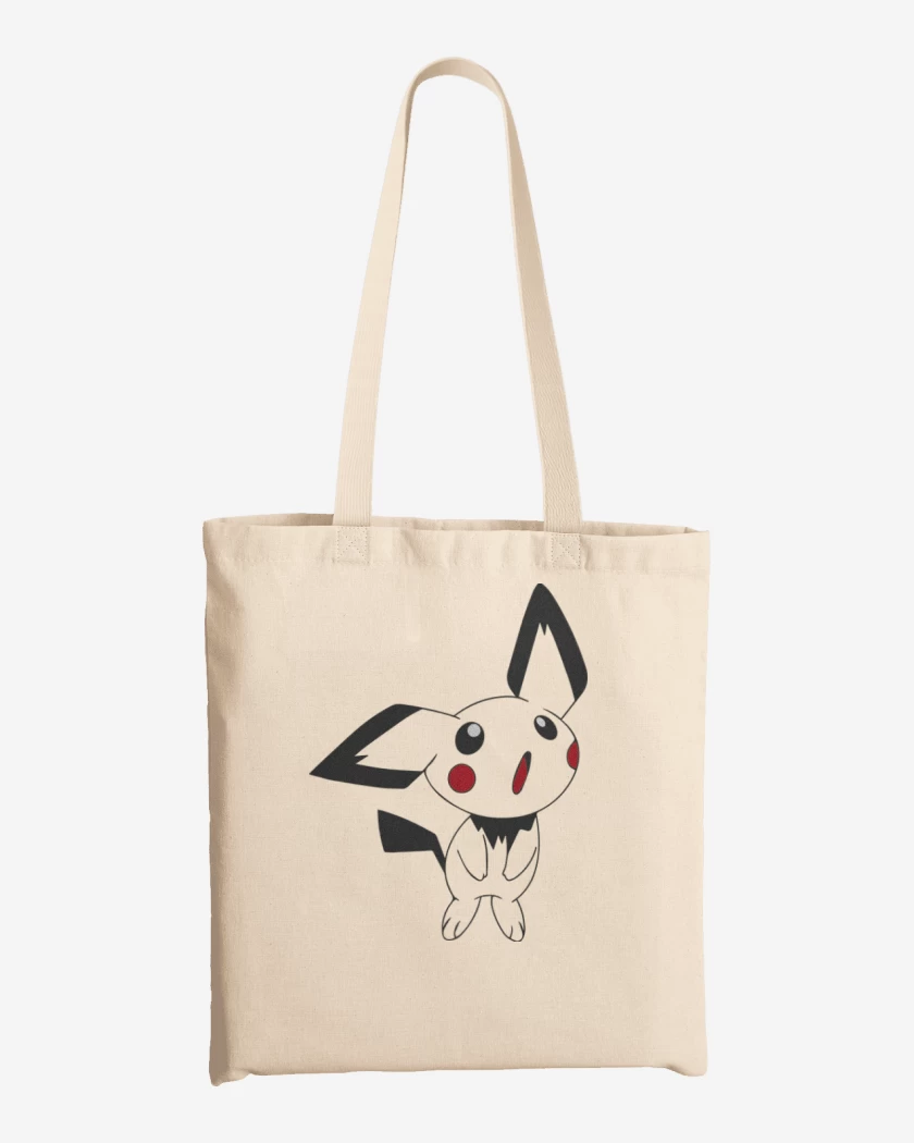 Totebag Blanco de Pichu