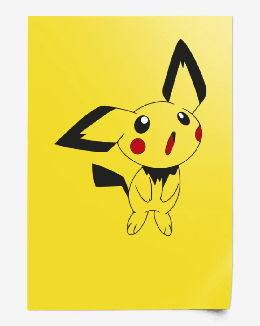 Print Amarillo de Pichu